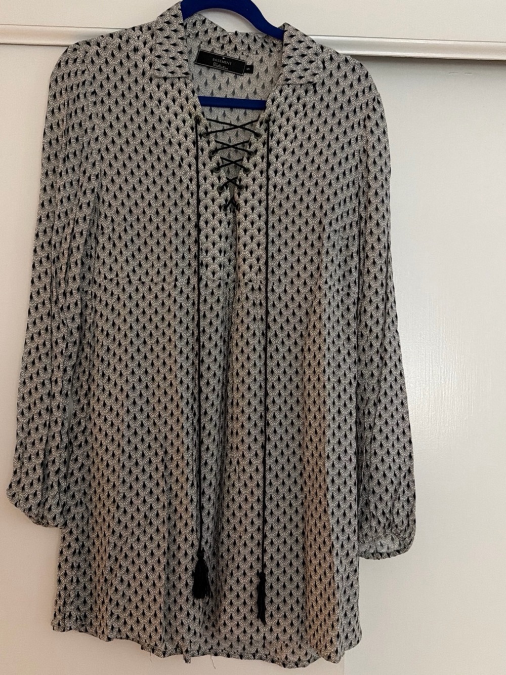 Falabella Lace Up Printed Dress